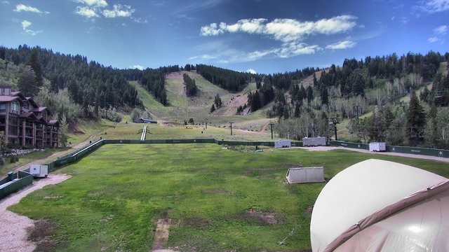 view from Deer Valley Snow Park Lodge on 2026-08-31