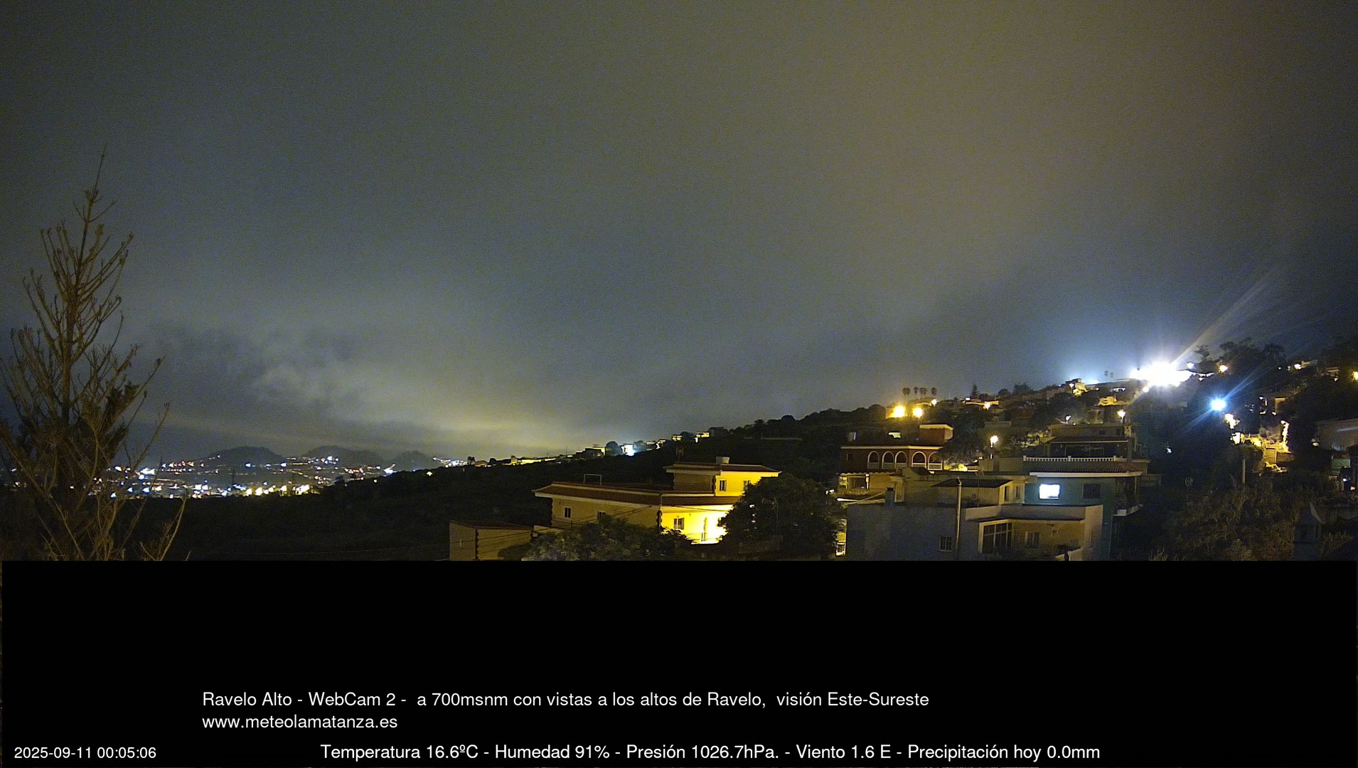 time-lapse frame, Ravelo, visión E-SE, 428msnm webcam