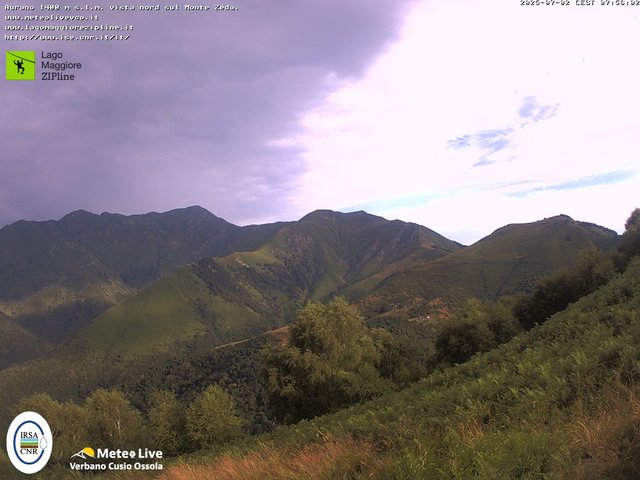 time-lapse frame, Lago Maggiore Zipline webcam