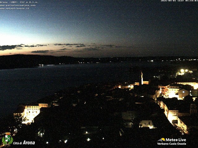 time-lapse frame, Arona webcam