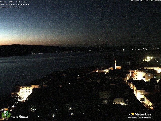 time-lapse frame, Arona webcam