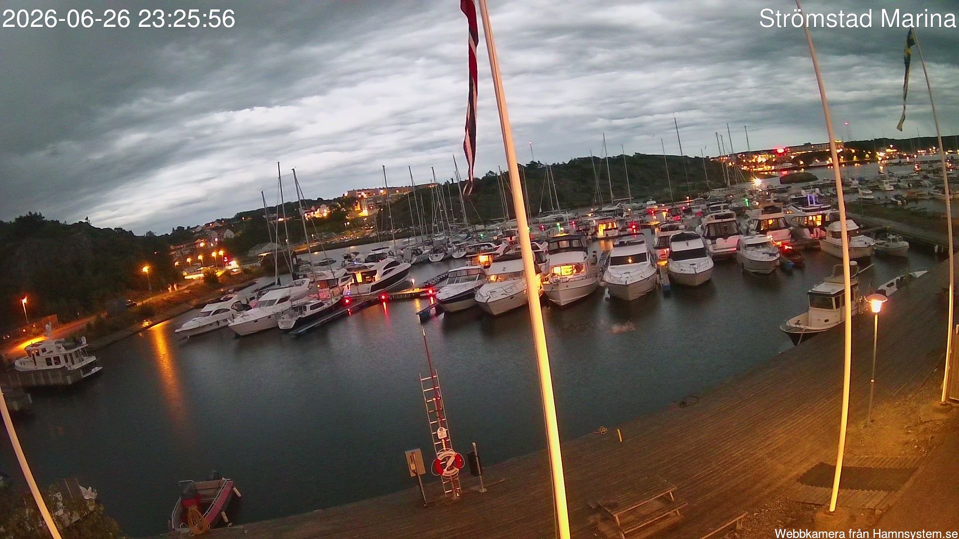 time-lapse frame, Strömstad Marina webcam