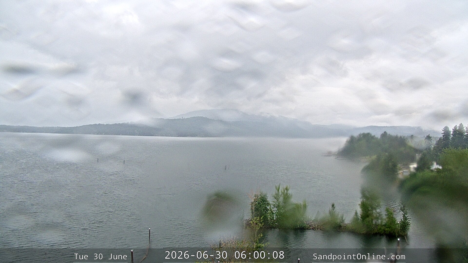 time-lapse frame, Sandpoint Online - Lake Pend Oreille webcam