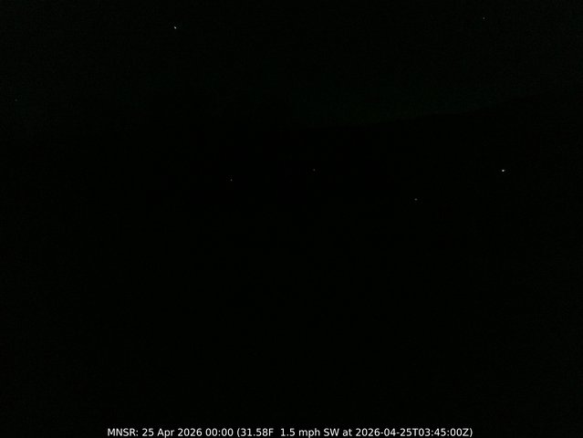 time-lapse frame, MtNorris webcam