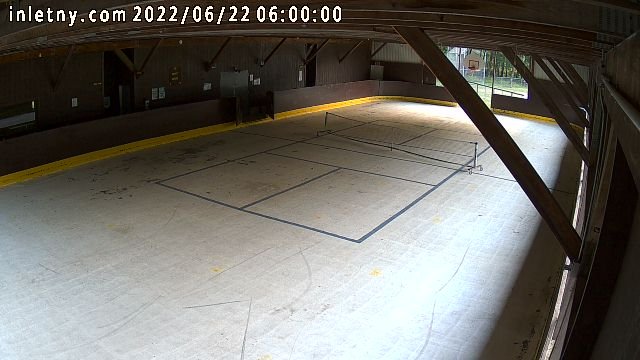 time-lapse frame, Inlet Fern Park Rink webcam