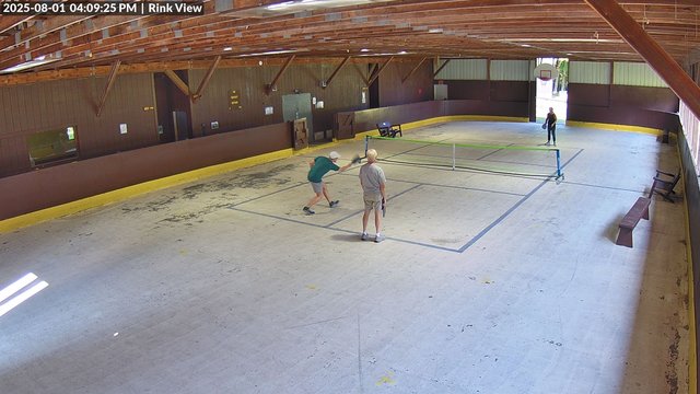 time-lapse frame, Inlet Fern Park Rink webcam