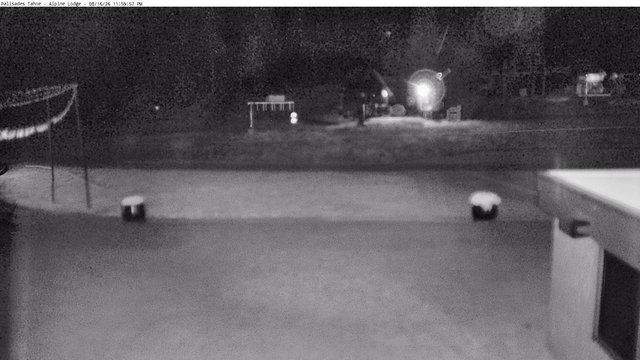 time-lapse frame, Palisades Tahoe Alpine Lodge Base Area webcam
