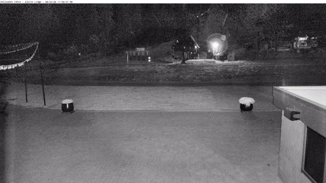 time-lapse frame, Palisades Tahoe Alpine Lodge Base Area webcam