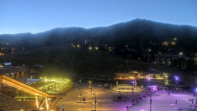 time-lapse frame, Steamboat Gondola Square Clock Tower webcam