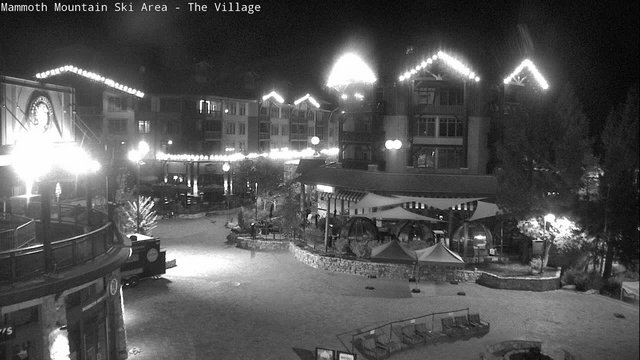 time-lapse frame, Mammoth Village webcam