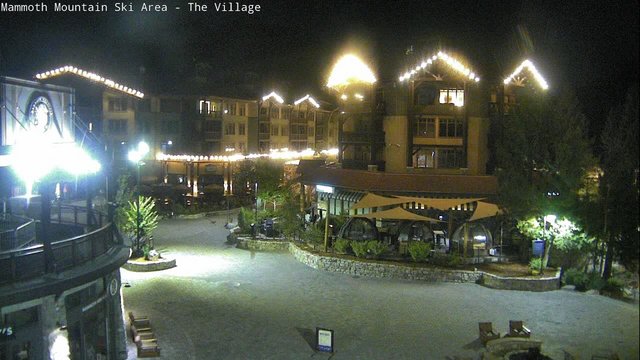 time-lapse frame, Mammoth Village webcam