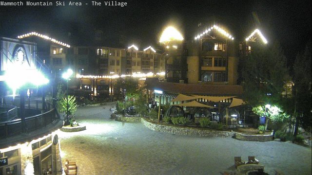 time-lapse frame, Mammoth Village webcam