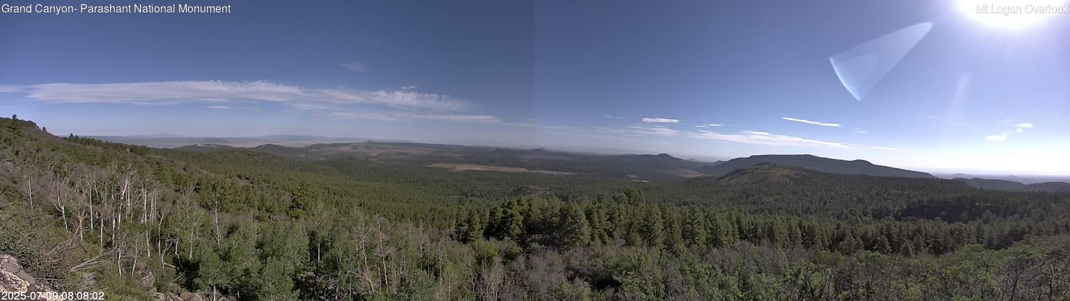 time-lapse frame, Mt Logan webcam
