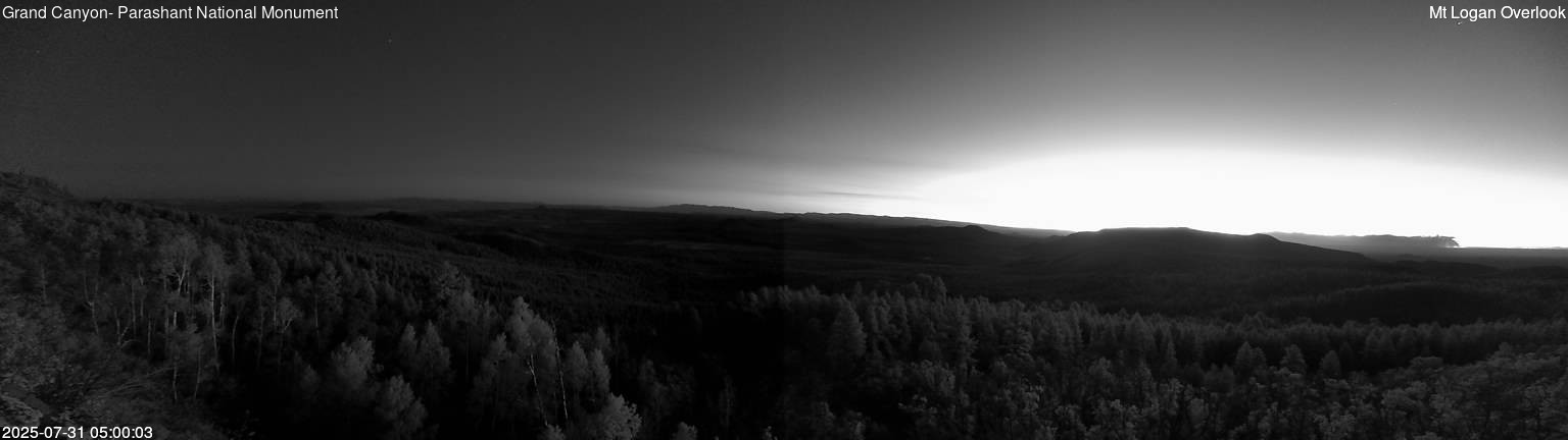 time-lapse frame, Mt Logan webcam