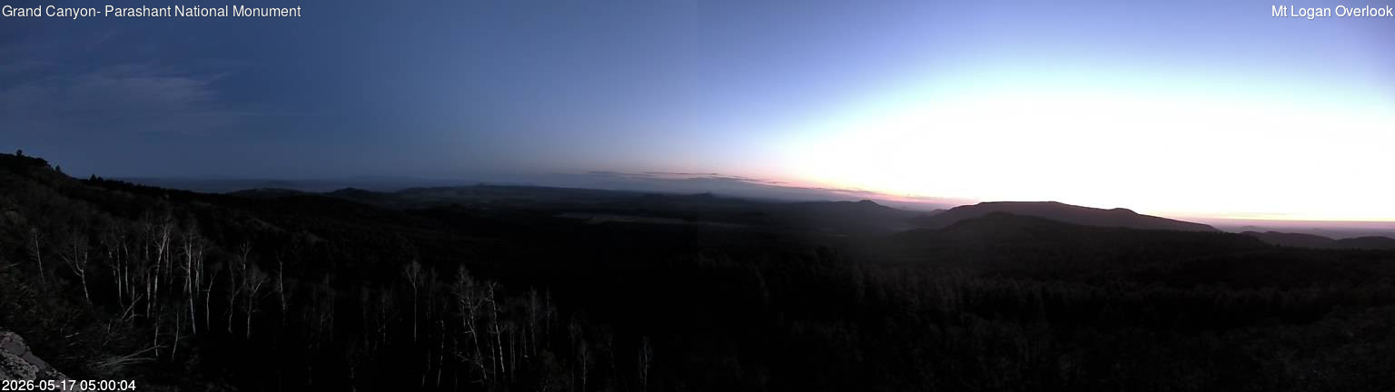 time-lapse frame, Mt Logan webcam
