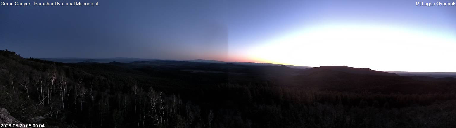 time-lapse frame, Mt Logan webcam