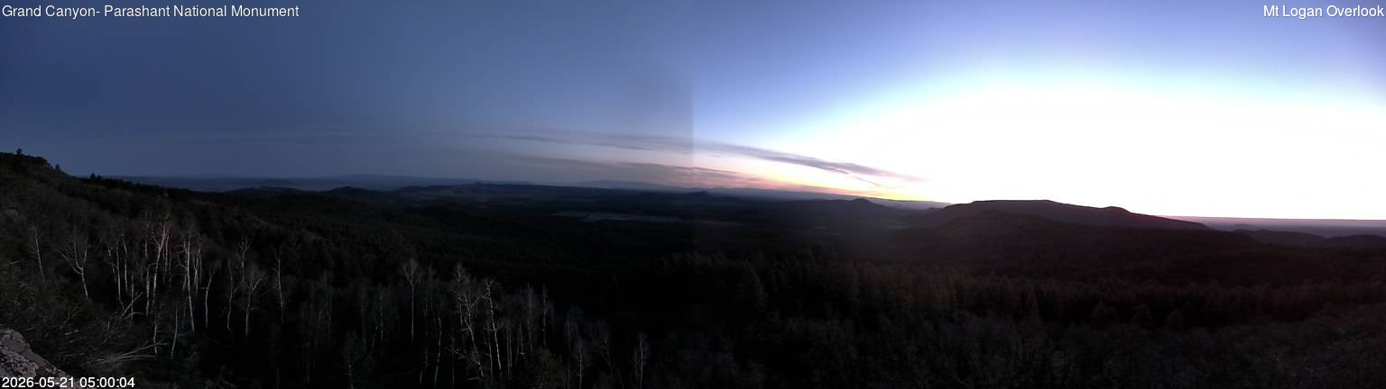 time-lapse frame, Mt Logan webcam