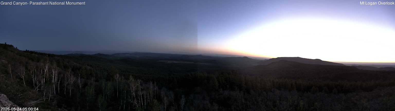time-lapse frame, Mt Logan webcam