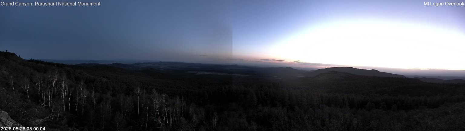 time-lapse frame, Mt Logan webcam