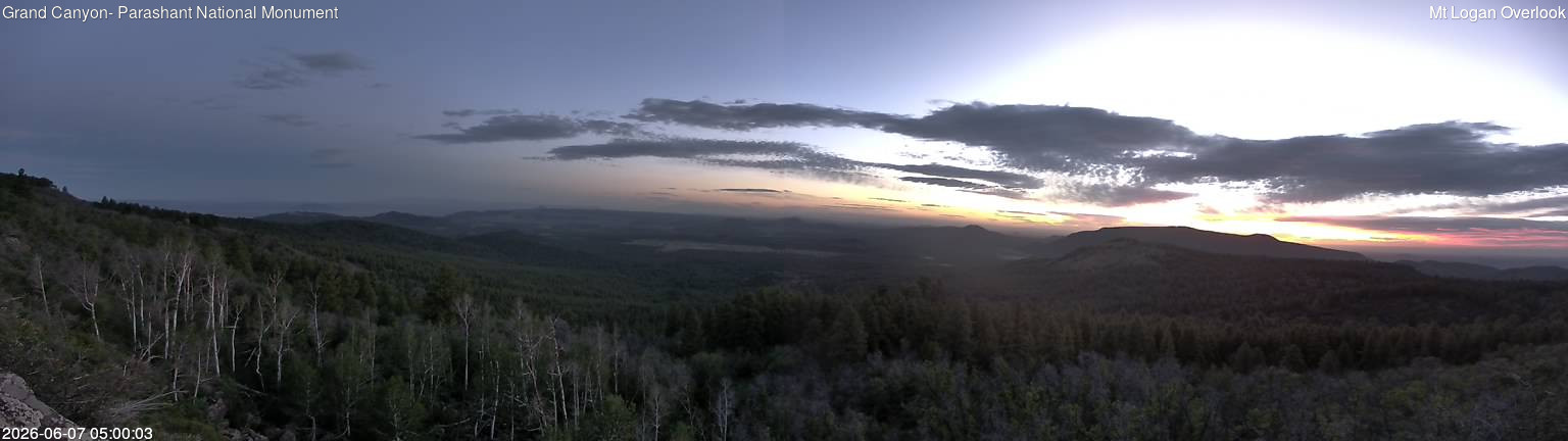 time-lapse frame, Mt Logan webcam