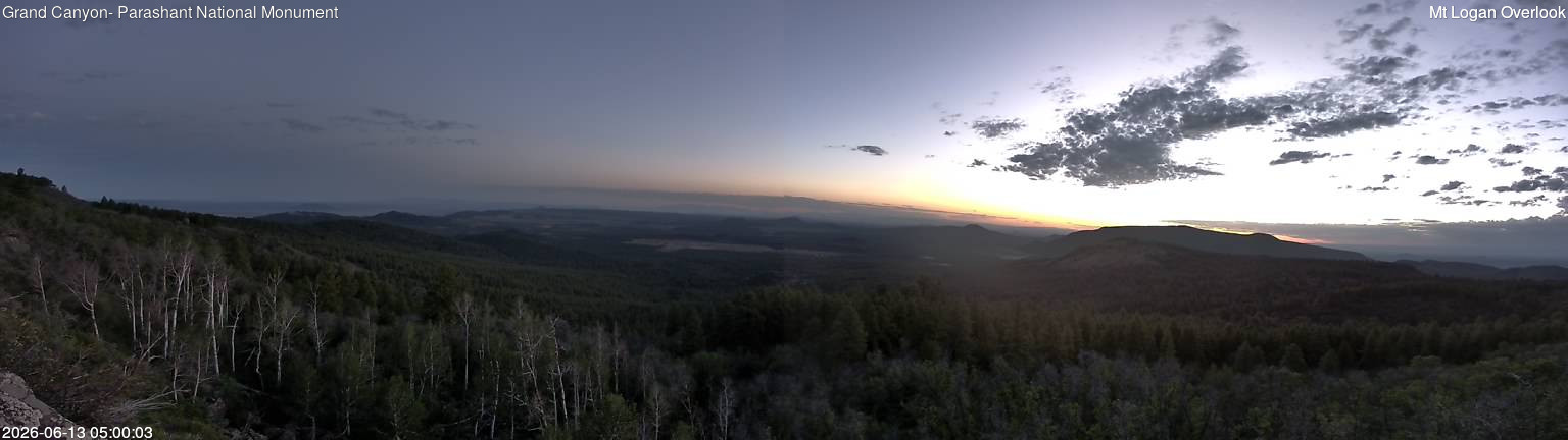 time-lapse frame, Mt Logan webcam