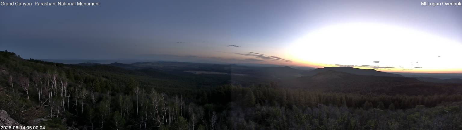 time-lapse frame, Mt Logan webcam