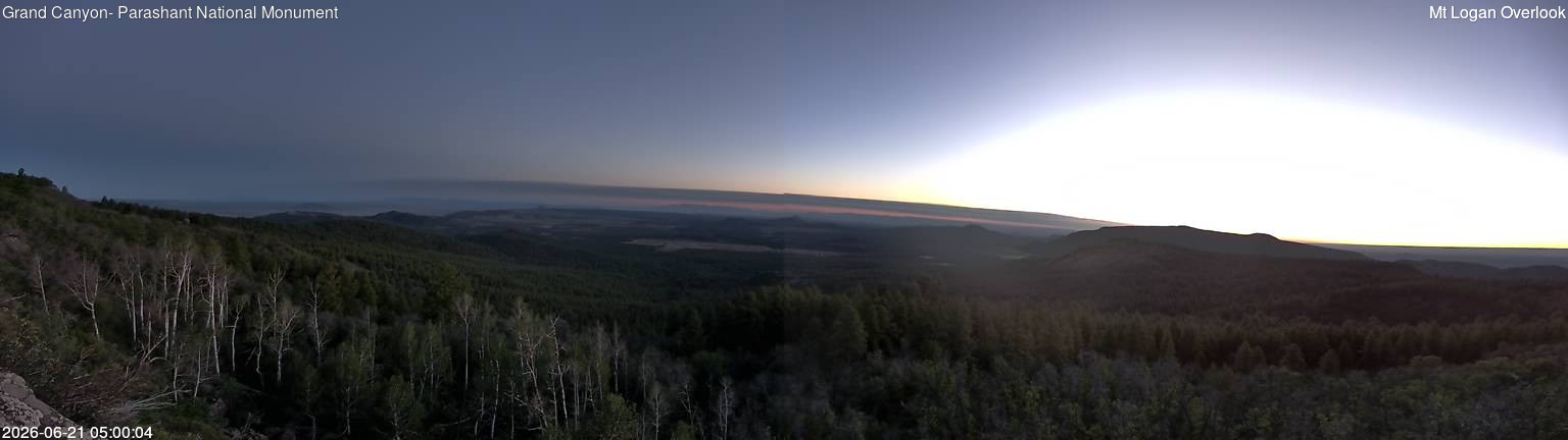 time-lapse frame, Mt Logan webcam