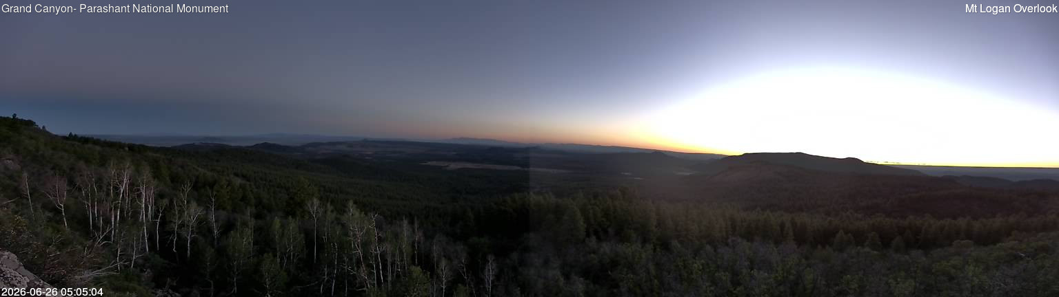 time-lapse frame, Mt Logan webcam