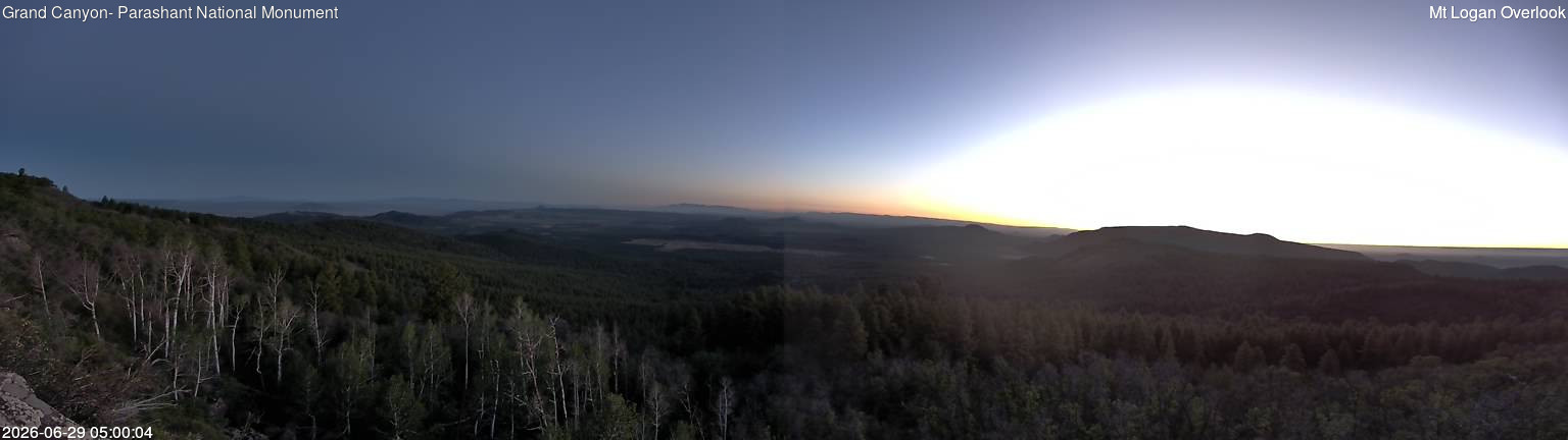 time-lapse frame, Mt Logan webcam