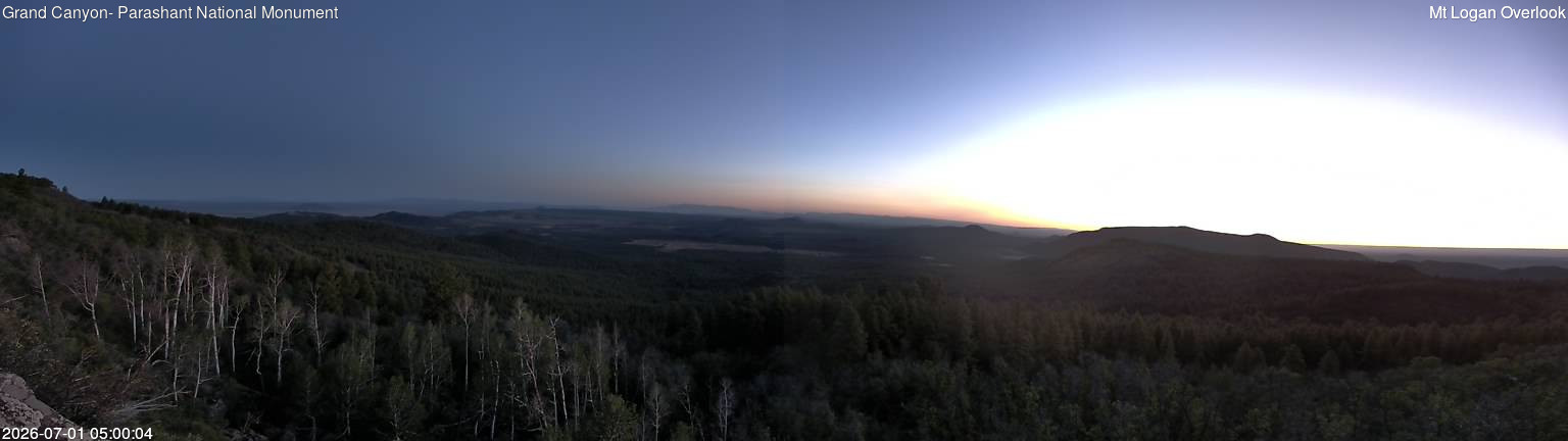time-lapse frame, Mt Logan webcam