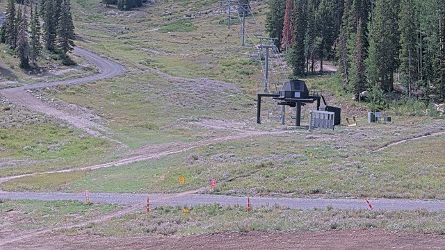 view from Solitude Powderhorn II Lift Line on 2026-08-24