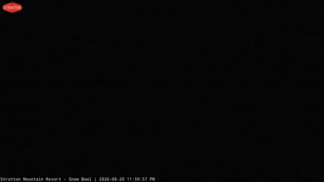 time-lapse frame, Stratton Snow Bowl webcam
