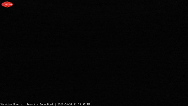 time-lapse frame, Stratton Snow Bowl webcam