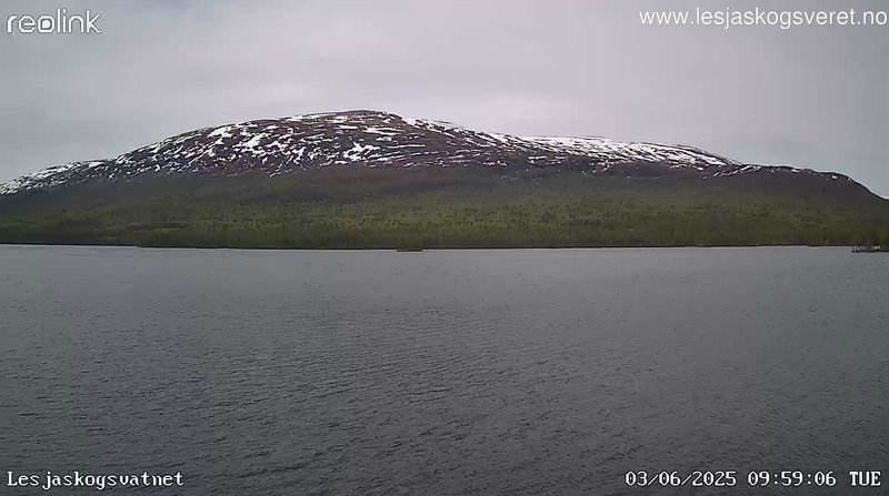 time-lapse frame, Lesjaskogsvatnet webcam