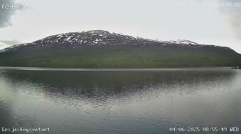 time-lapse frame, Lesjaskogsvatnet webcam