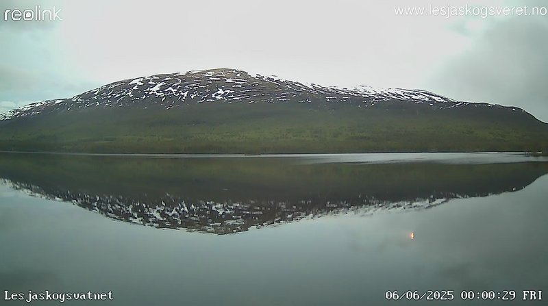 time-lapse frame, Lesjaskogsvatnet webcam