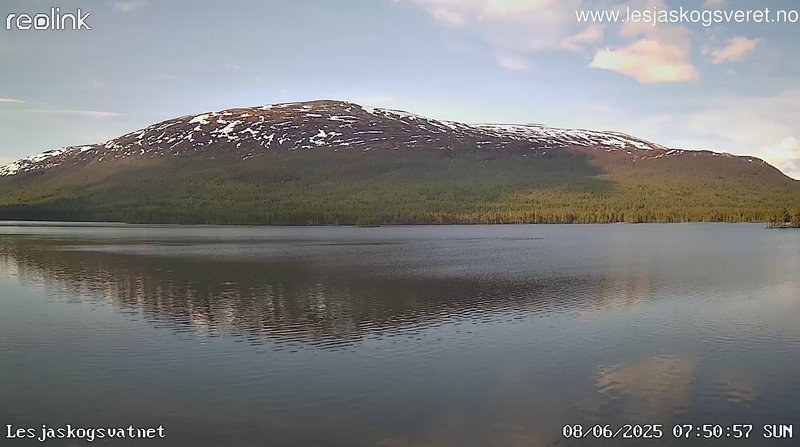 time-lapse frame, Lesjaskogsvatnet webcam