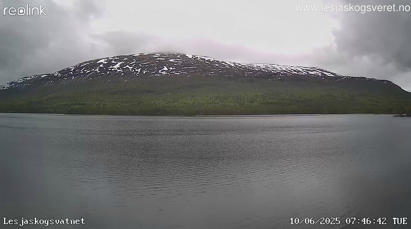 time-lapse frame, Lesjaskogsvatnet webcam