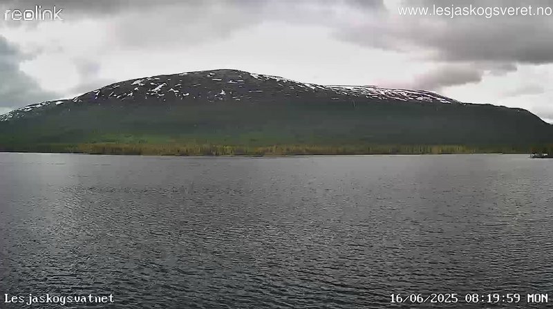 time-lapse frame, Lesjaskogsvatnet webcam
