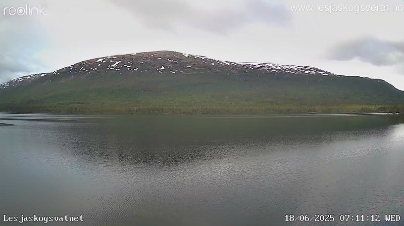 time-lapse frame, Lesjaskogsvatnet webcam