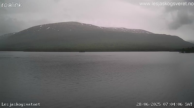 time-lapse frame, Lesjaskogsvatnet webcam