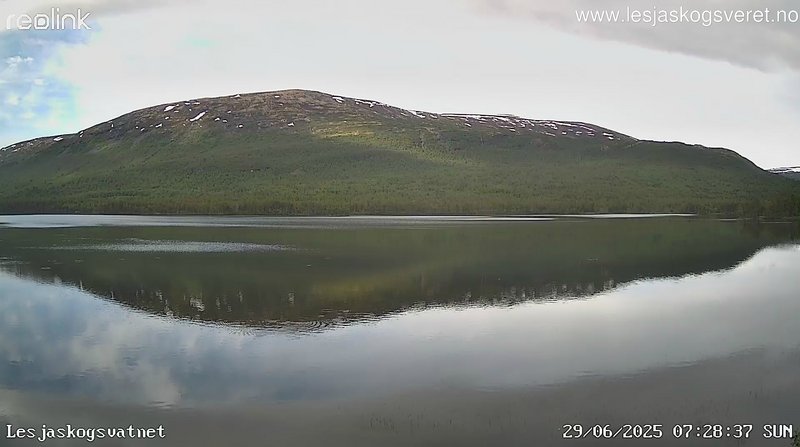 time-lapse frame, Lesjaskogsvatnet webcam