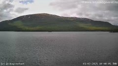 view from Lesjaskogsvatnet on 2025-07-03