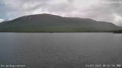 view from Lesjaskogsvatnet on 2025-07-03