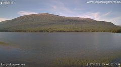 view from Lesjaskogsvatnet on 2025-07-13