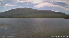 view from Lesjaskogsvatnet on 2025-07-13