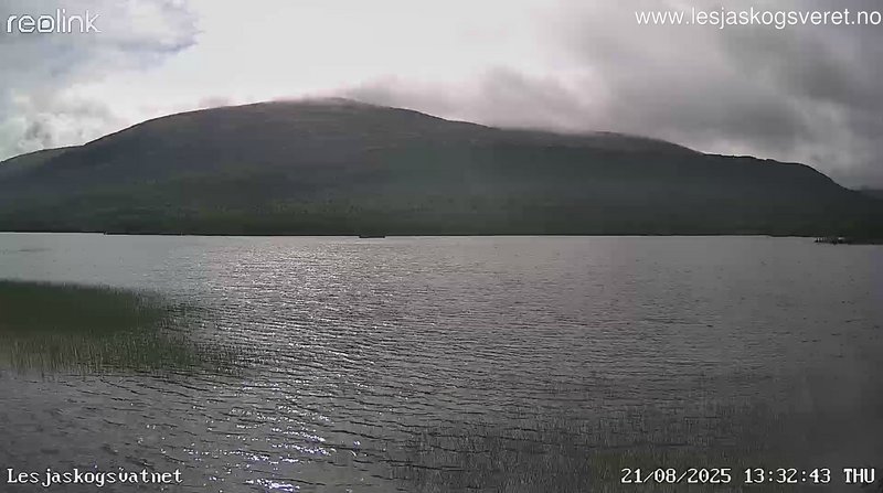 time-lapse frame, Lesjaskogsvatnet webcam