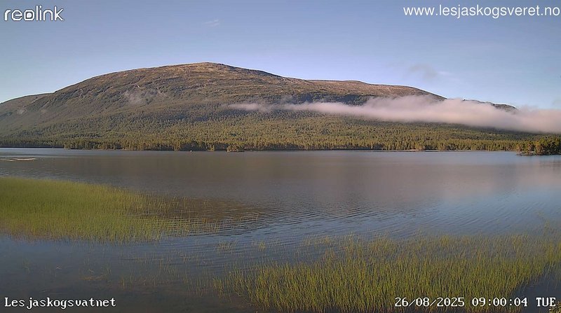 time-lapse frame, Lesjaskogsvatnet webcam