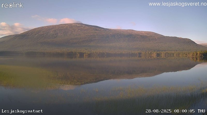 time-lapse frame, Lesjaskogsvatnet webcam