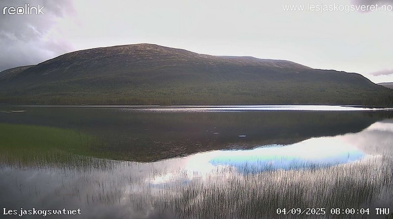 time-lapse frame, Lesjaskogsvatnet webcam